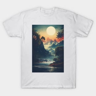 Gentle Harmony of Vintage Wilderness Aesthetic Nature T-Shirt
